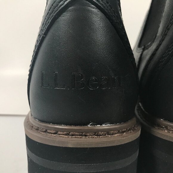 LL Bean Camden Hill Chelsea Black Pull On Boots Womens US 10M UK 8 EU 40.5 - Picture 7 of 16